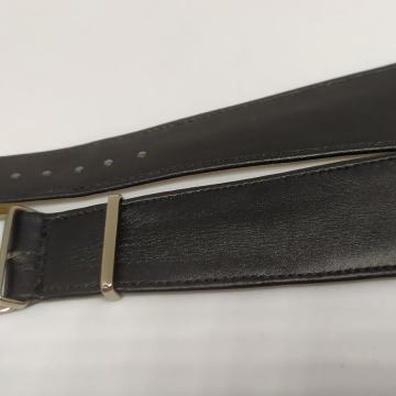 Vintage 22mm, crni, strukiran