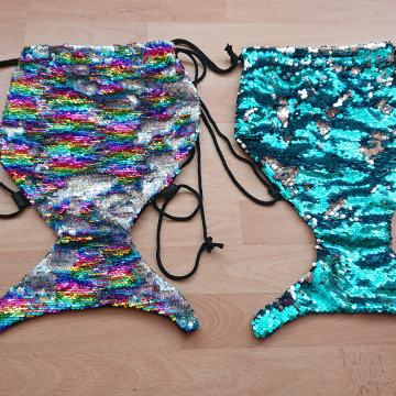 Sirena torba ruksak na ljuskice za djevojčice, kao novo