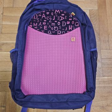 Školski ruksak kreativni ljubičasti Pixie Crew