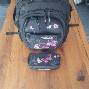 Torba, ranac, ruksak Elephant za školu sa pernicom