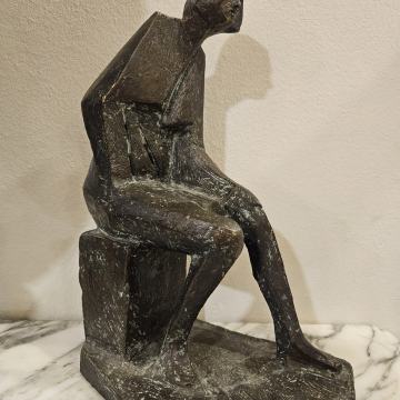 Zlatko Prica – potpisana brončana skulptura, 28 cm
