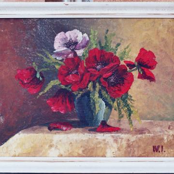 Slika ulje na na platnu - Tulipani