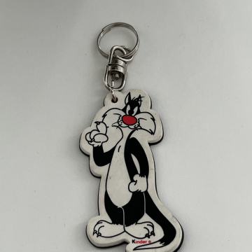 Vintage rare Kinder Silvestar cat privjesak