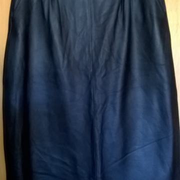 CRNA KOŽNA SUKNJA - VEL.42