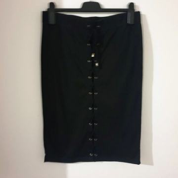 CRNA SUKNJA NA VEZANJE vel.40 - NOVO