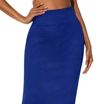 PLAVA SUKNJA NA GUMU PLETENINA VEL. UNI