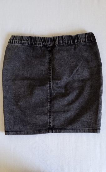 Jeans crna mini suknja