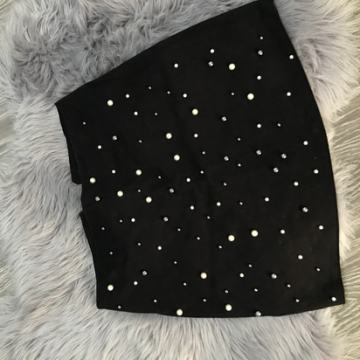 CRNA SUKNJA S BISERIMA - NEW YORKER  vel. 40  NOVO