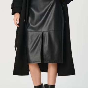 Kožna suknja s prorezom vel.XL - NOVO S ETIKETOM