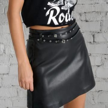 KOŽNA suknja vel XL - NOVO