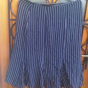 Ljetnja midi modra suknja s podstavom v. 38