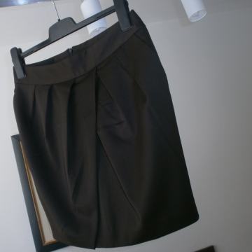 MANGO SUIT TAMNOSMEĐA SUKNJA