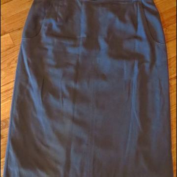 Maslinasto zelena suknja visokog struka