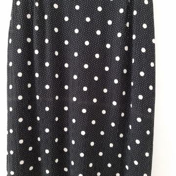 nova midi crno bijela suknja 40-42- viskoza