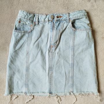 mini jeans suknja