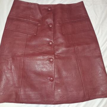 Orsay kožna burgundy suknja, vel.34