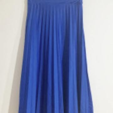 PLAVA PLISIRANA SUKNJA NA GUMU VEL UNI  - NOVO