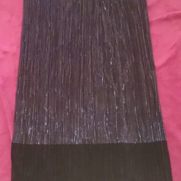 PLISIRANA CRNA SUKNJA METALIK METALIC 42 L XL  ŠOS PLISE