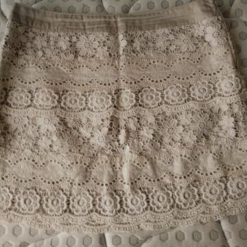 2+1 gratis! Prelijepa mini suknja od čipke, kupljena u Parizu, vel. 38