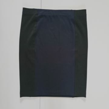 Nova rastezljiva suknja uz tijelo - tamnoplavo - crna - broj L - H&M