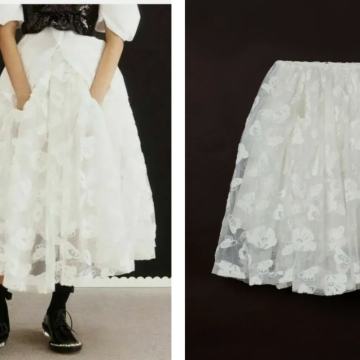 Simone Rocha x HM bijela suknja