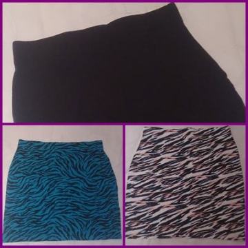 STRETCH NOVA SUKNJA XS S 34 36 ELASTIČNI ŠOS PASICA MINICA ZEBRA