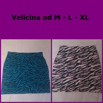 C&A STRETCH NOVA SUKNJA od M L do XL  od 38 DO 44 ŠOS MINICA ZEBRA