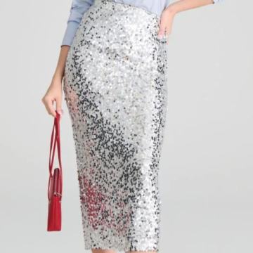 SUKNJA S ŠLJOKICAMA NA GUMU VEL UNI - NOVO