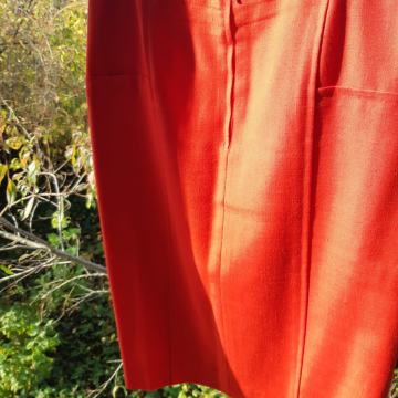 Suknja uska crveni lan, 42