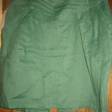 SUKNJA ZELENA LANENA  VEL.M