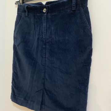 Tommy Hilfiger tamno plava samt suknja