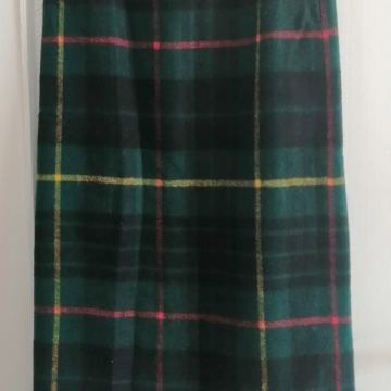 Karirana suknja - 100 % vuna