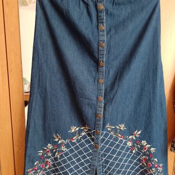 Zenska suknja traper. Vel . L