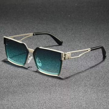 1 par muških retro kvadratnih sunčanih naočala s poluokvirom