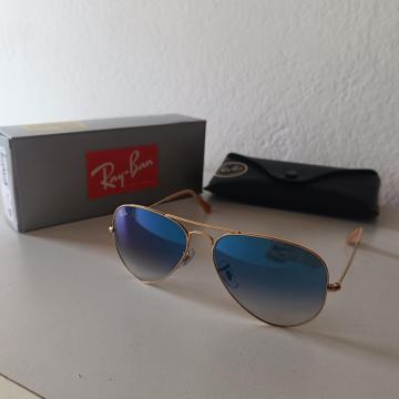 RayBan Aviator Clear Blue vel.58