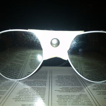 METALIC LOOK SKI naočale bijele bočni štitnici