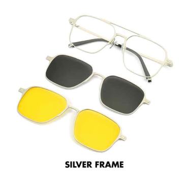 TITANIUM 3u1 SUNČANE NAOČALE Sunglasses NAOČARE Polar Clip on Magnet