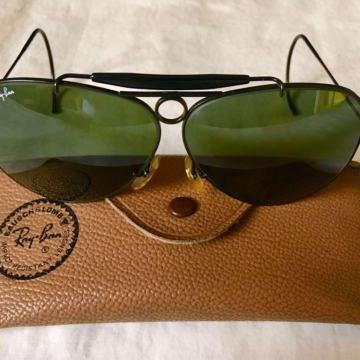Vintage Ray Ban Black Chrome SHOOTING AVIATOR sunčane naočale