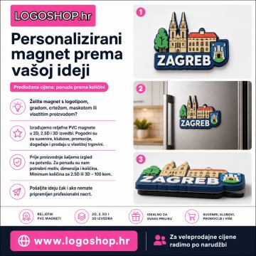 Personalizirani magnet prema vašoj ideji SUVENIR