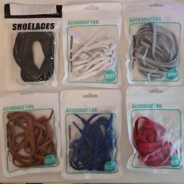 Elastične vezice / pertle + metalna kopča, 6 pari (NOVO)