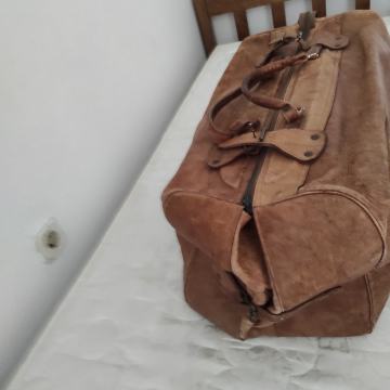 Kožna putna Torba - retro