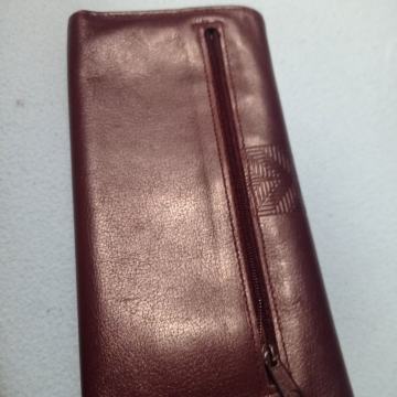 NOVČANIK -bordo koža-Vintage