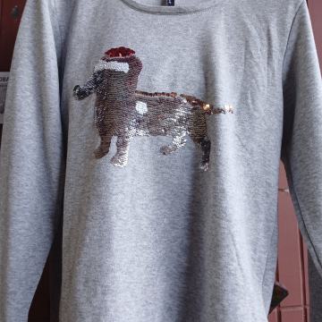 Pulover ,majica dugi rukav vel.M -ukras pas-Jean Pascale