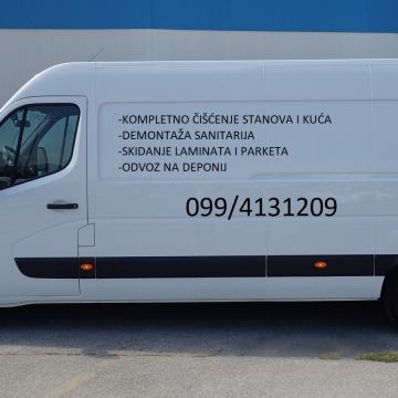 ® KOMPLETNO ČIŠĆENJE STANOVA I ODVOZ NA  DEPONIJ 099/4131-209 AKCIJA !