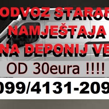 ►ODVOZ GLOMAZNOG OTPADA,NAMJEŠTAJA KOMPLETNO ČIŠĆENJE STANOVA