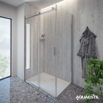 TUŠ VRATA  ARTEGO D 120 D + TUŠ STIJENA ZA D ARTEGO W 90, SILVER/PROZI