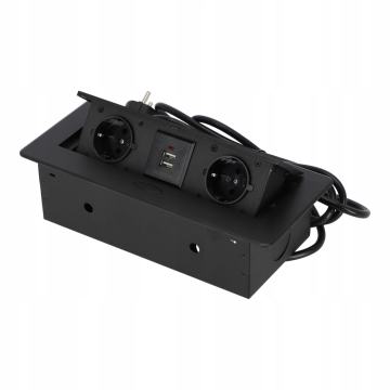 Skrivena utičnica + 2 USB utičnice