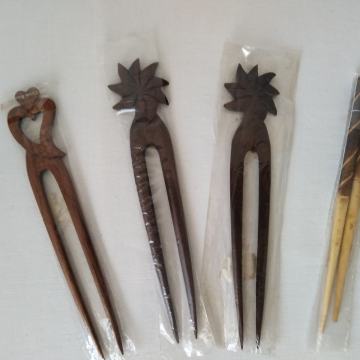 Drvena igla za kosu -  NOVO