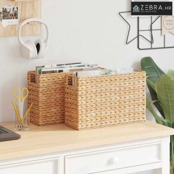 Košare za časopise 2 pcs Prirodna 39 x 14 x 25 cm Zumbul