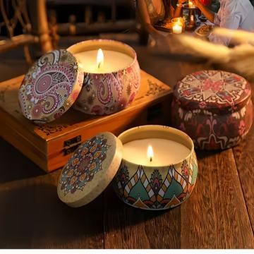 Poklon set mirisnih svijeća s četiri svijeće od sojinog voska